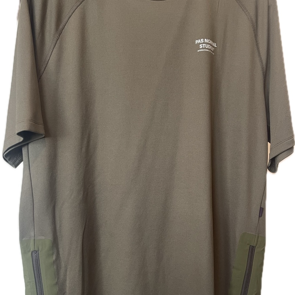 Men's Pas Normal Studios Cycling Olive Green Shirt